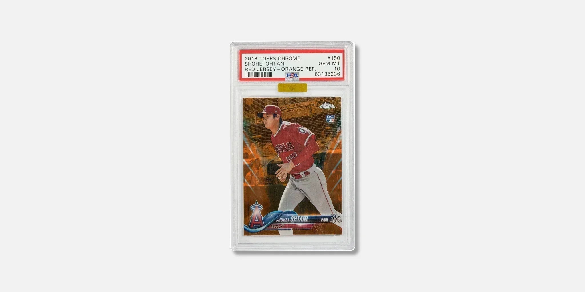 2018 Topps Chrome Shohei Ohtani #150, graded PSA 10