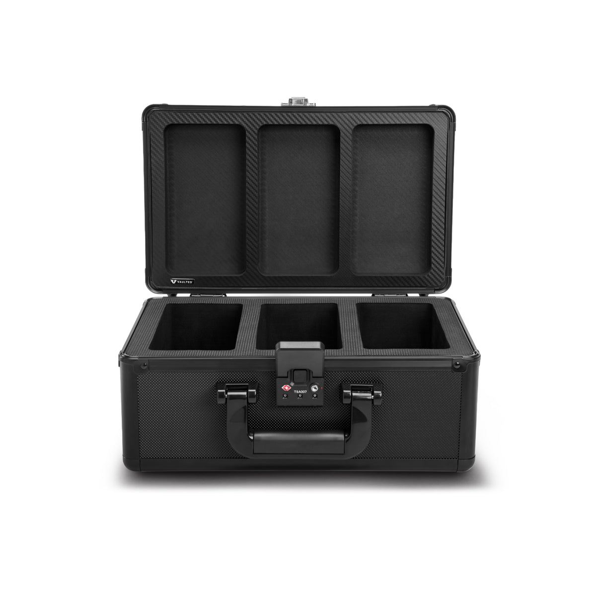Vaulted Card Case (3-Row) - Open View Empty