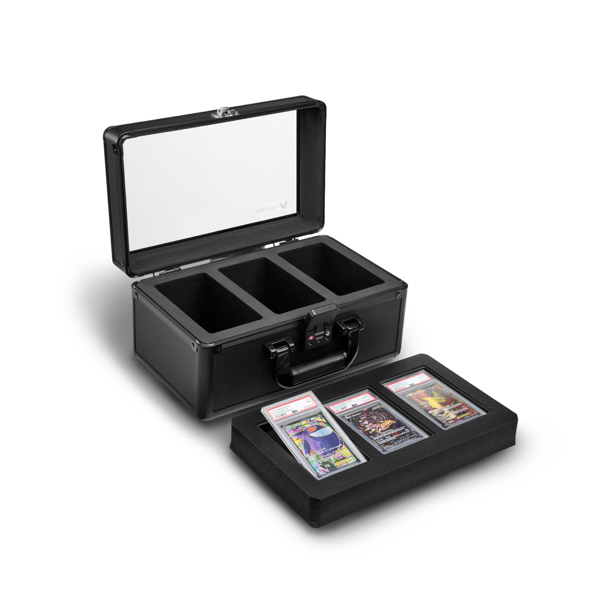 Vaulted Card Case (3-Row) - Expanded View