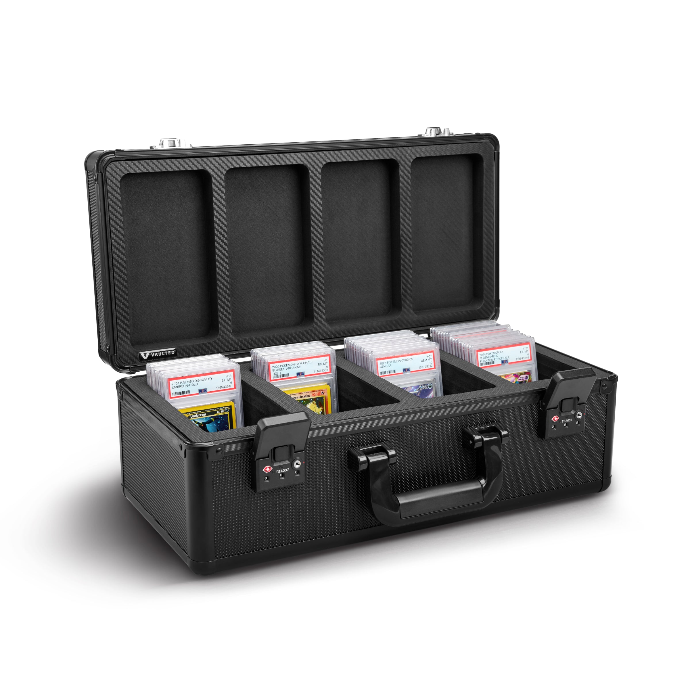 Vaulted Card Case (4-Row) - Open View