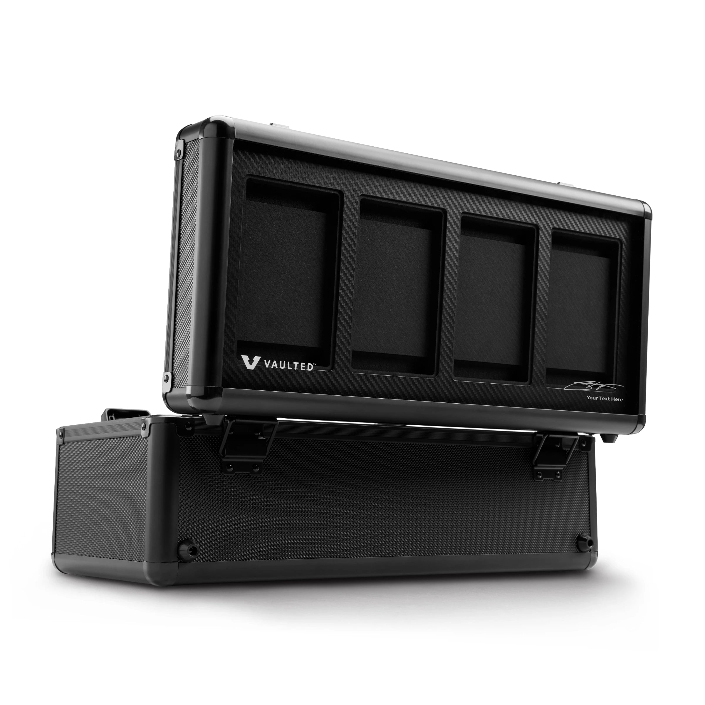 Vaulted Card Case (4-Row) - VaultedID - Back View Empty
