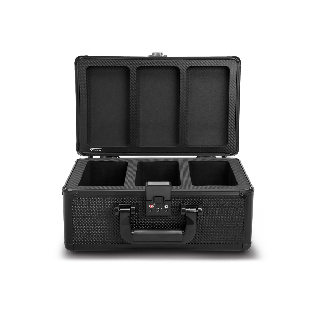 Vaulted Card Case Stealth (3-Row) - Open View Empty