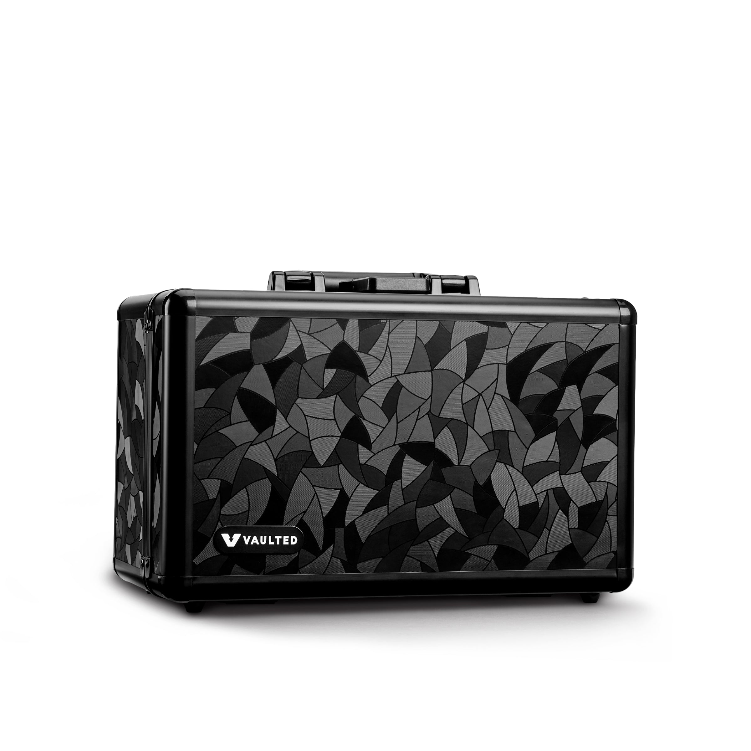 Vaulted Card Case Stealth (3-Row) (Black Mosaic) - Front View