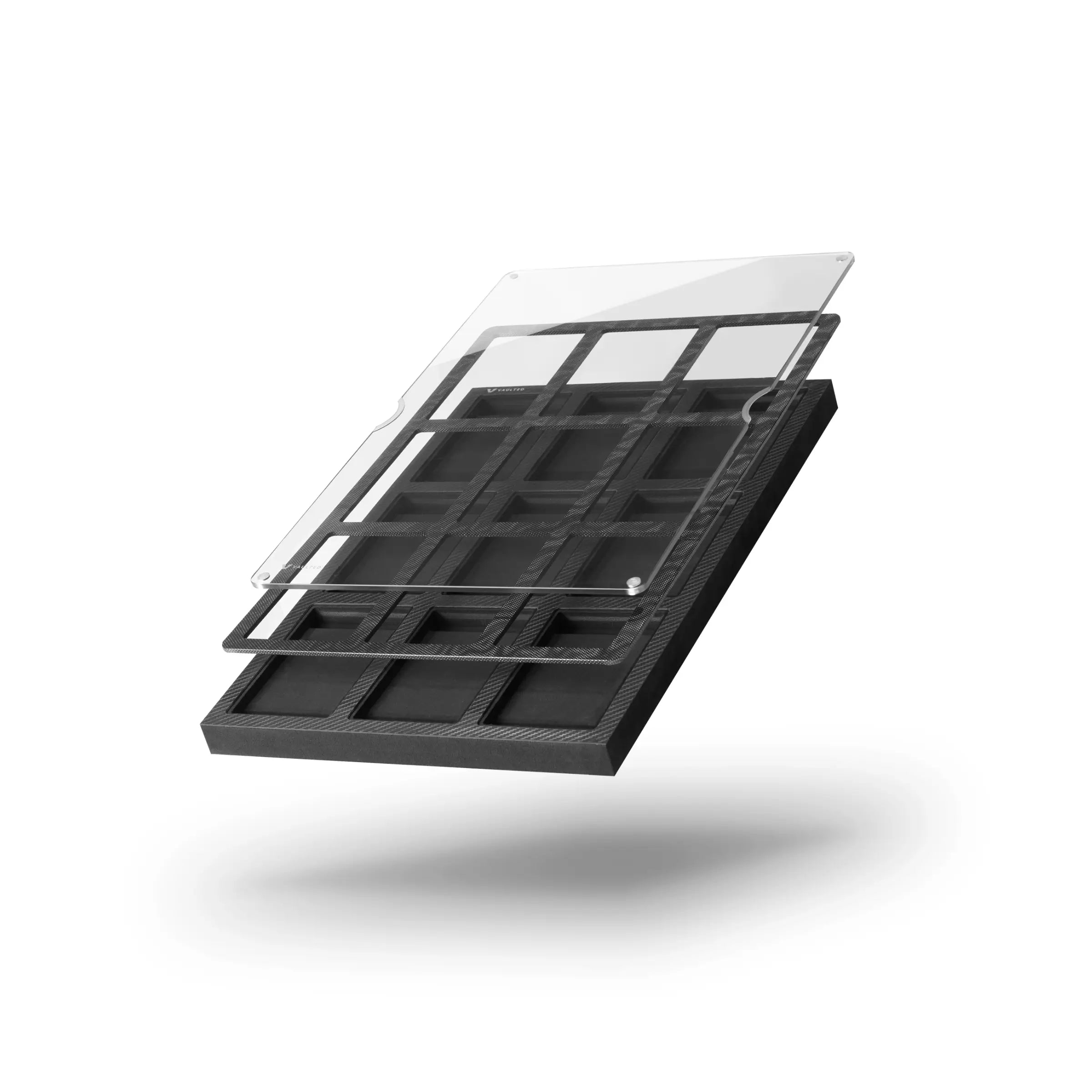 Card Display Plus (PSA) (Black Holowave) - Float