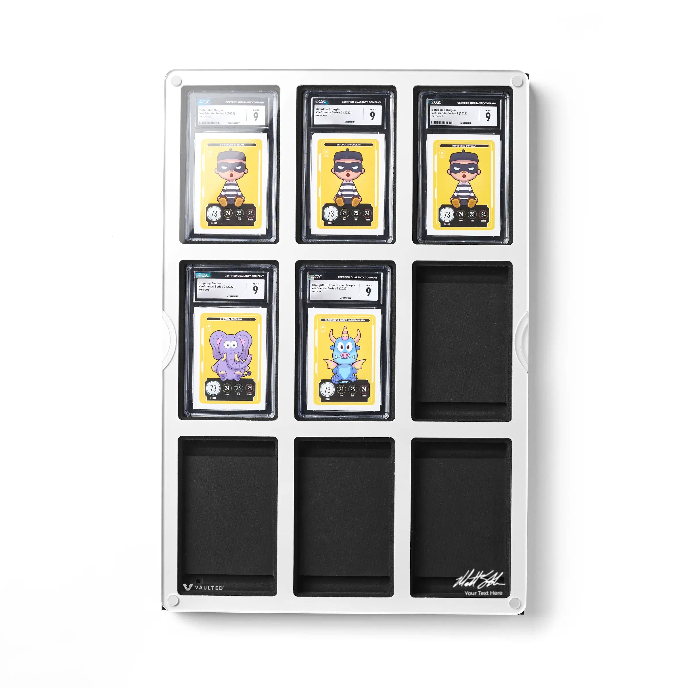 Card Display Plus (PSA/CGC) (Satin White) (VaultedID)