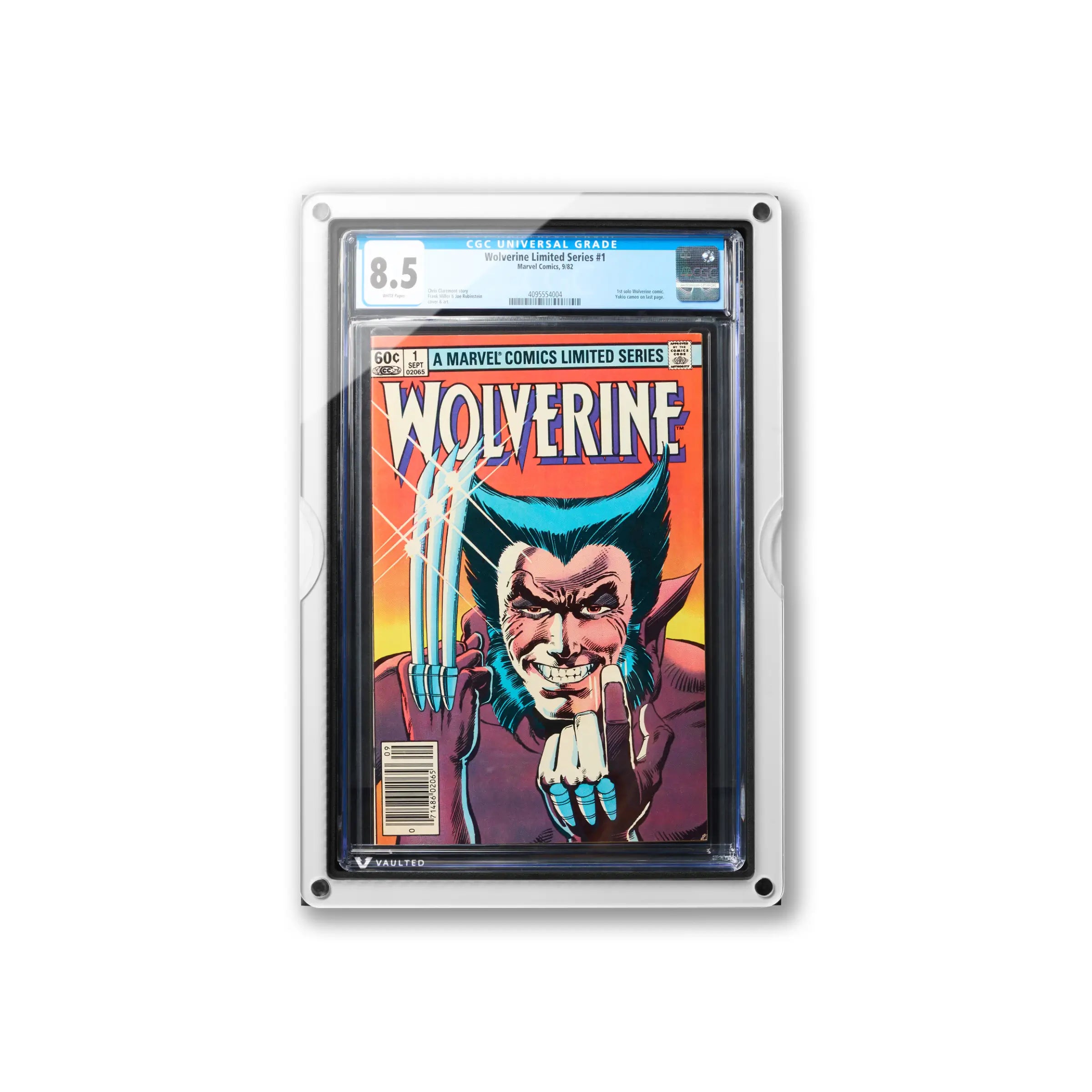 Vaulted Comic Display Plus (Satin White) - CGC Comic