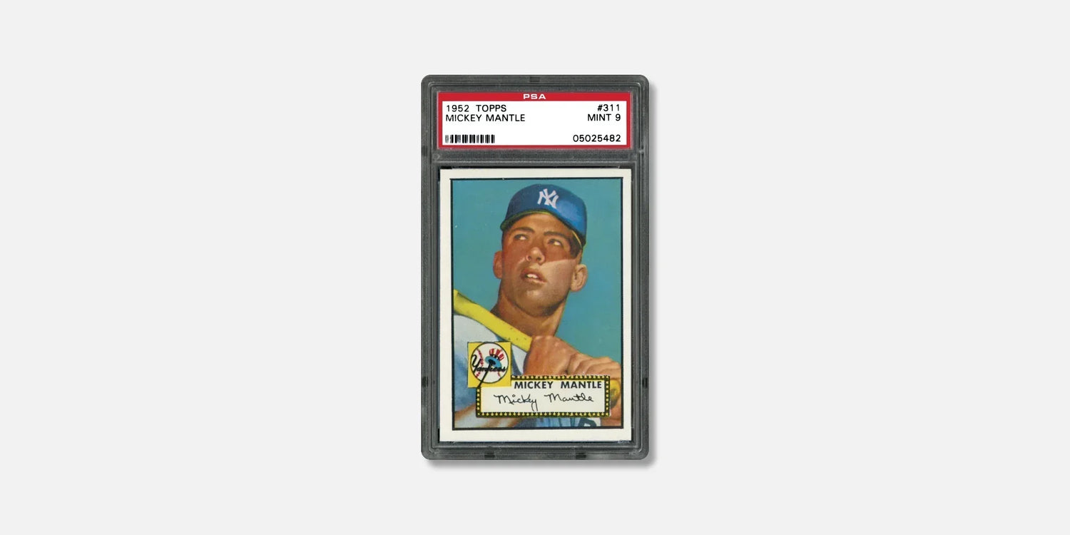1952 Topps Mickey Mantle #311, graded PSA 9
