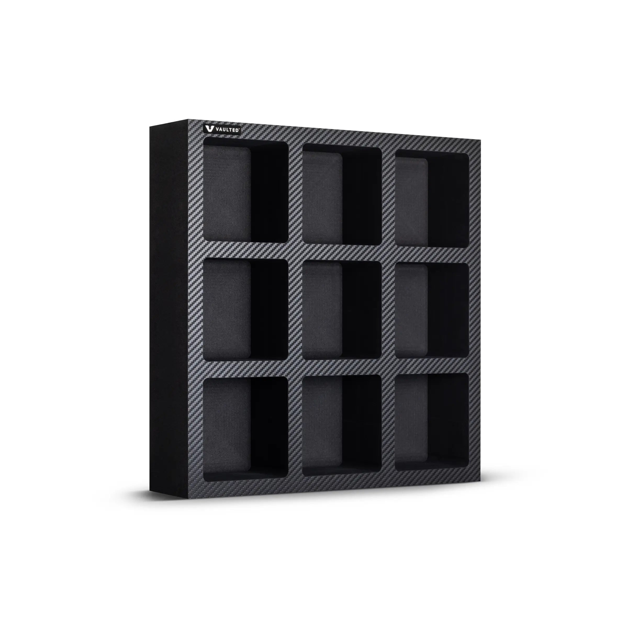 Vaulted Baseball Display - 9-Ball - 3qtr Empty