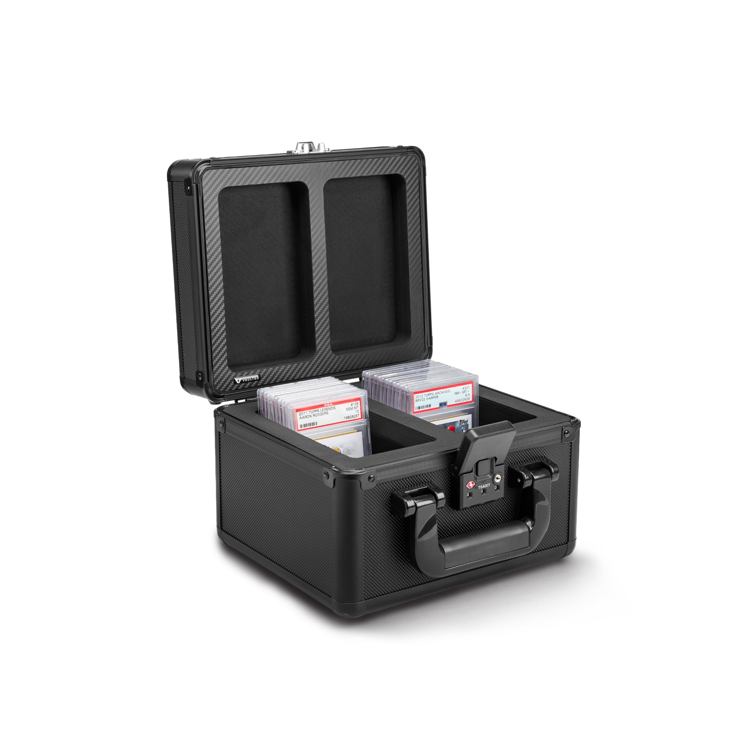 Vaulted Card Case (2-Row) - Open View