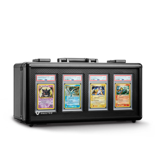 case for graded pokemon cards Vaulted Card 4-Row Purchase Options:Raw 2006 Pokemon RARE HOLO Silver Swarm Theme 41 slabs