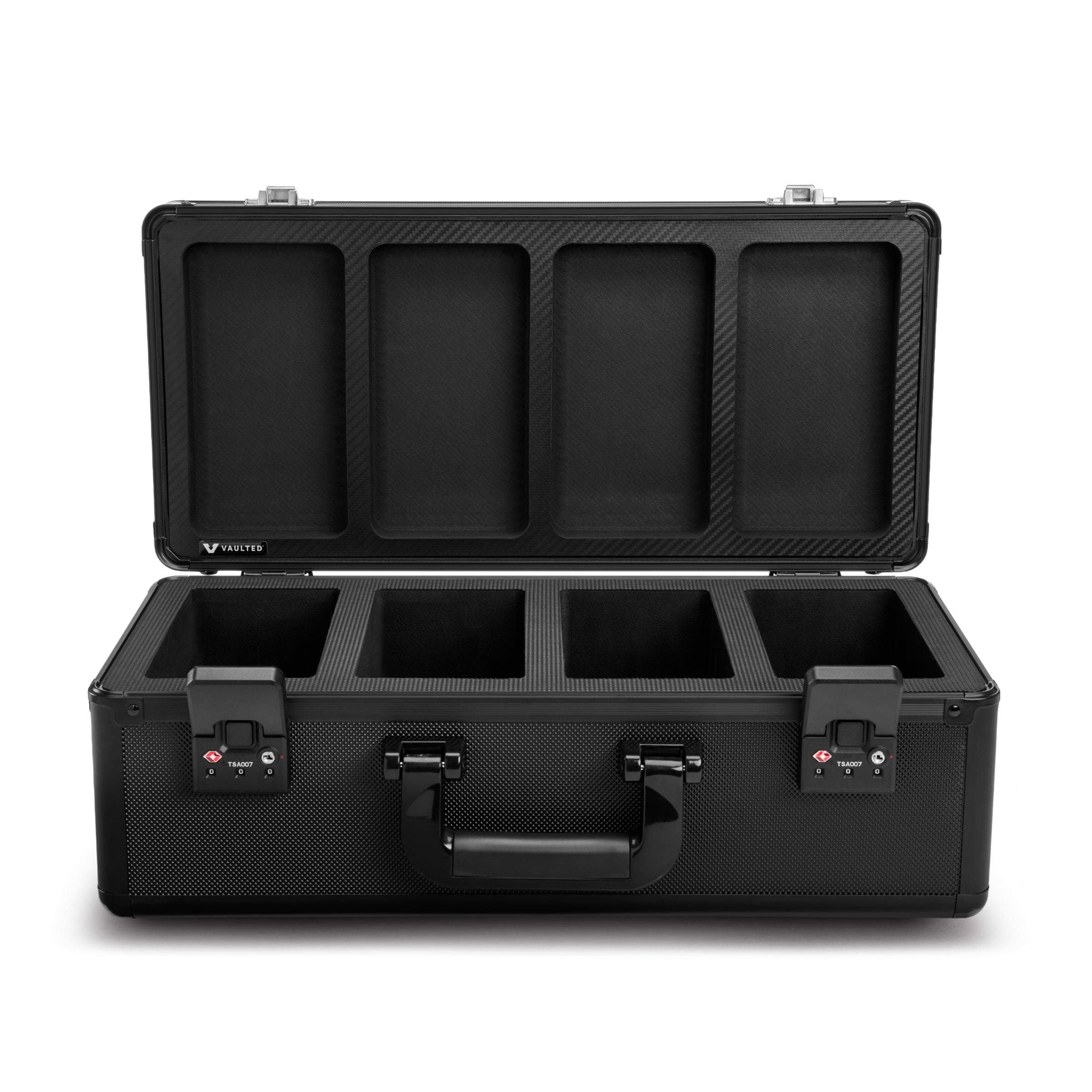 Vaulted Card Case (4-Row) - Open View Empty