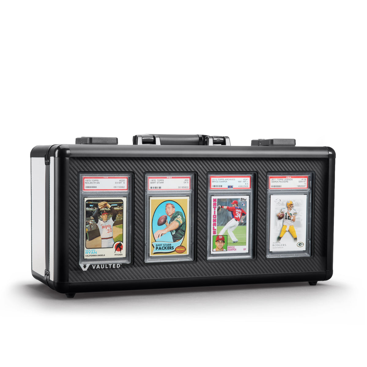 Vaulted Card Case (4-Row) (White) - Front View