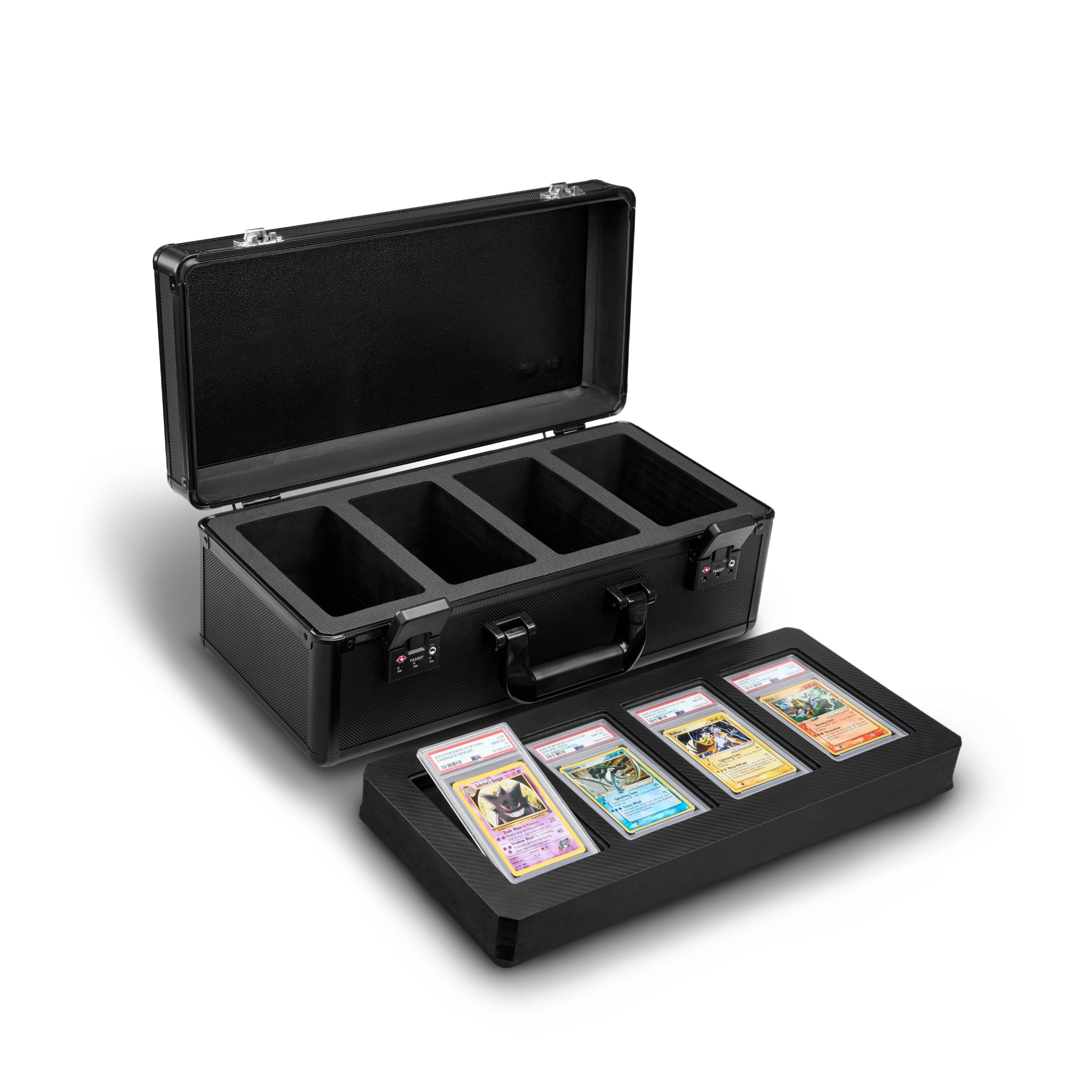Vaulted Card Case Stealth (4-Row) - Expanded View