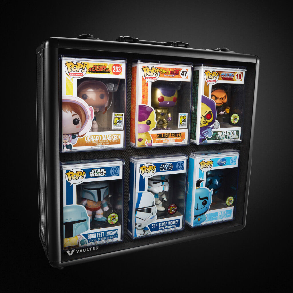 The Display Vault XL, a display and storage case for Funko Pops designed by Vaulted.