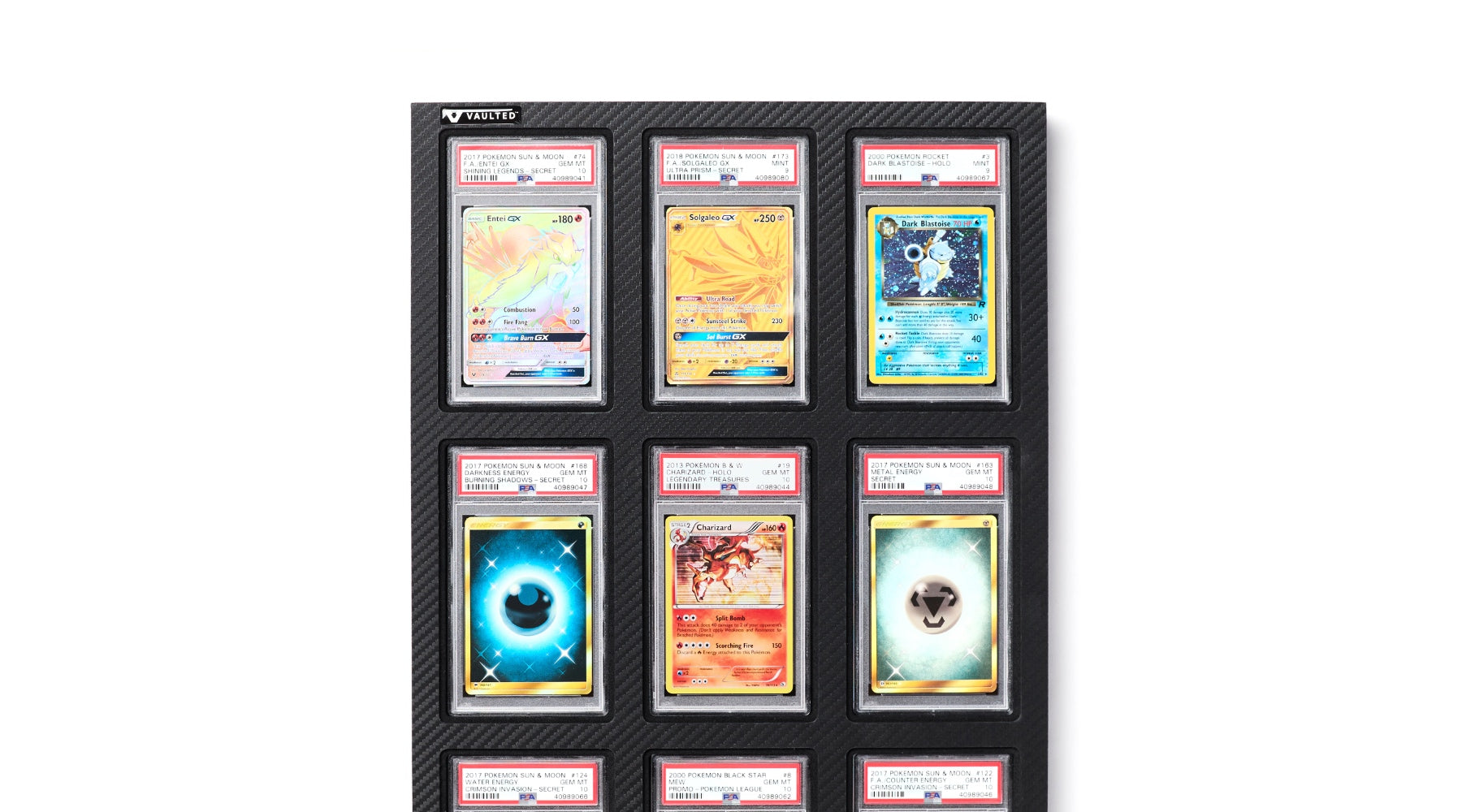 Vaulted Display Vault Air Card Edition -- the ultimate display for trading cards.