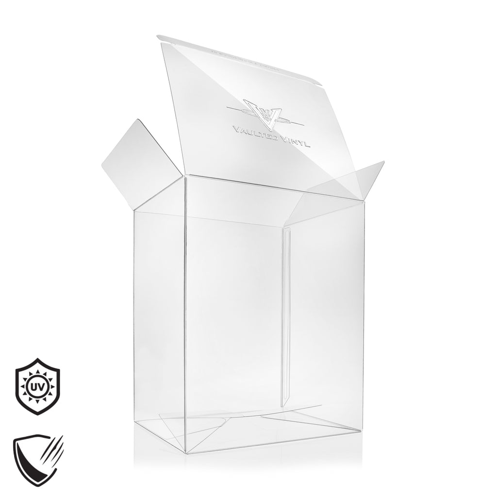 Vaulted Vinyl 6" 0.50mm Funko Pop Protectors - UV and Scratch Resistant protective cases for Funko Pop figures.